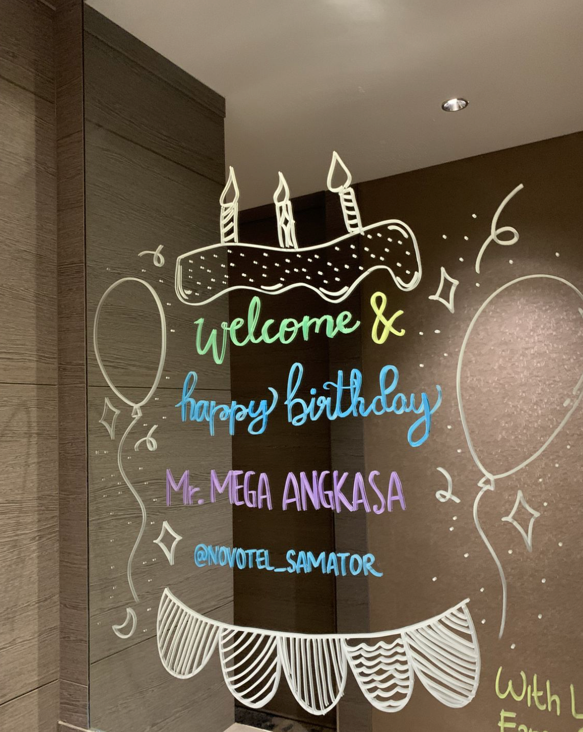 Welcome Sign - "Mirror Signage"