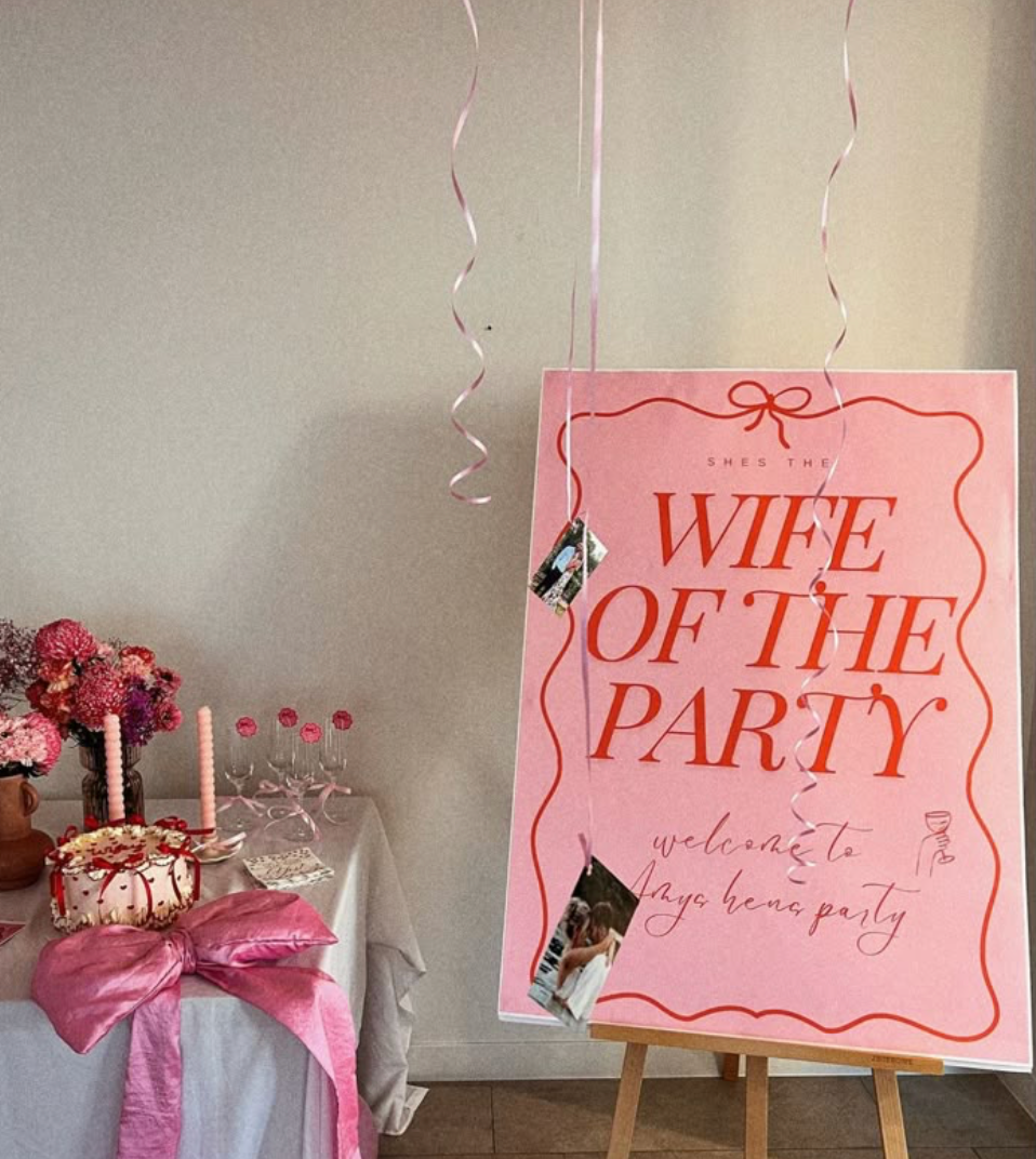 Welcome Sign - "Bachelorette party"