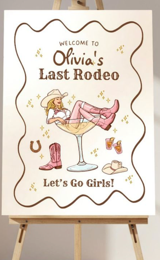 Welcome Sign - "Bachelorette party"