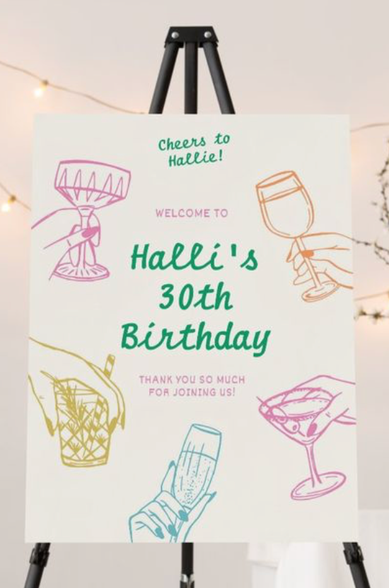 Welcome Sign painted on Canvas