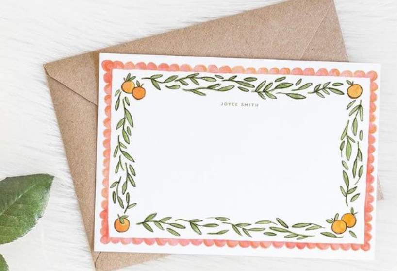 Personalized Stationary Cards - bundle of 20