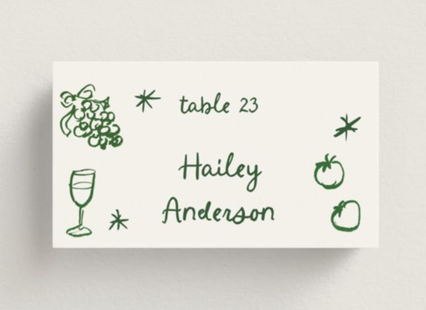 Name/Place Cards - bundle of 6