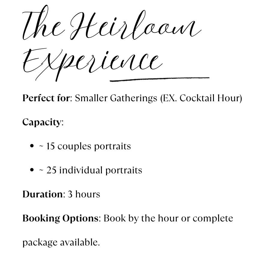 The Heirloom Experience