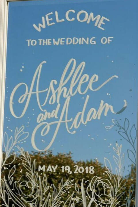 Welcome Sign - "Mirror Signage"