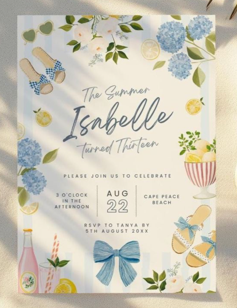 CUSTOM INVITE - "based off your vibe"