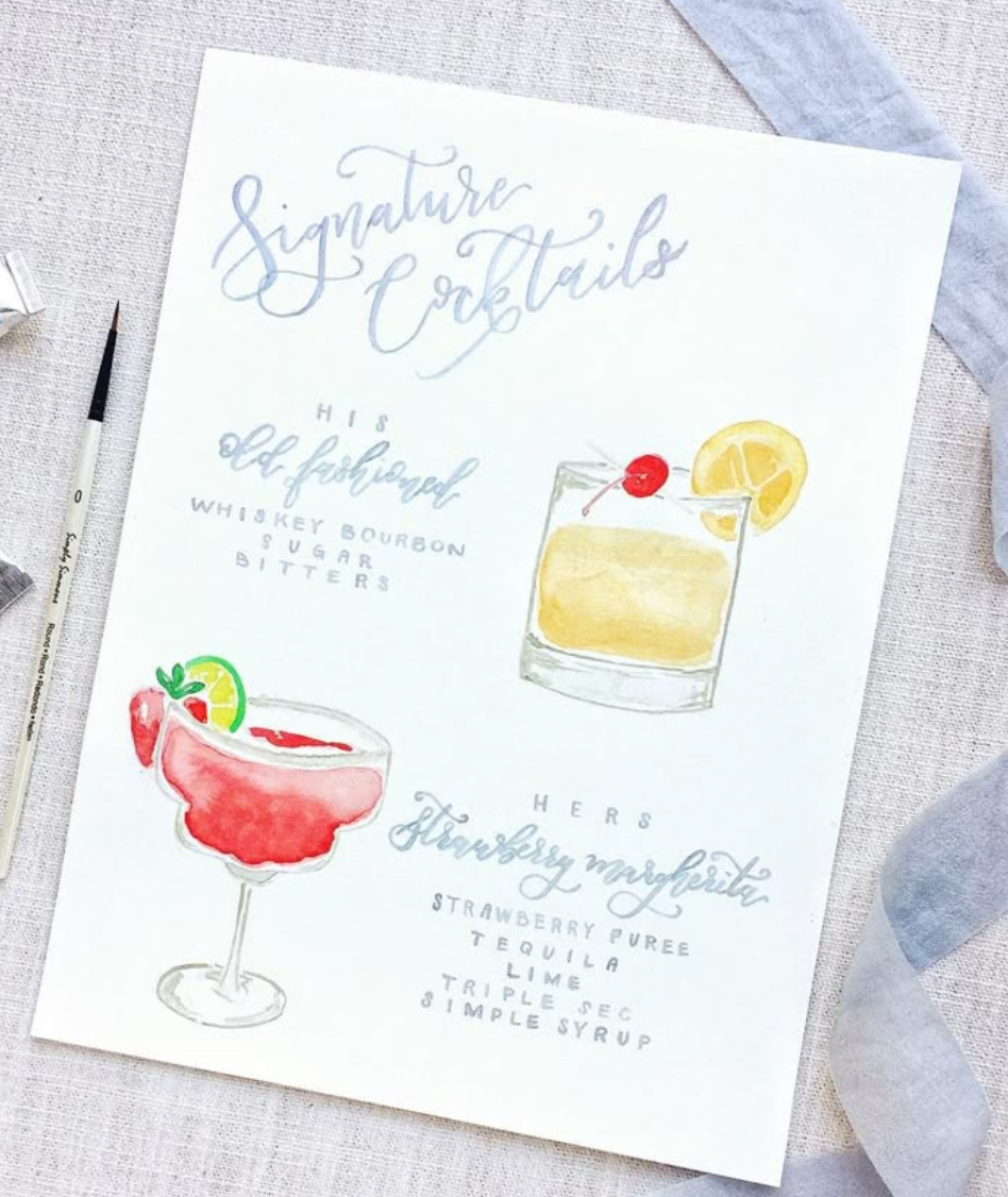 Signature Drinks Menu